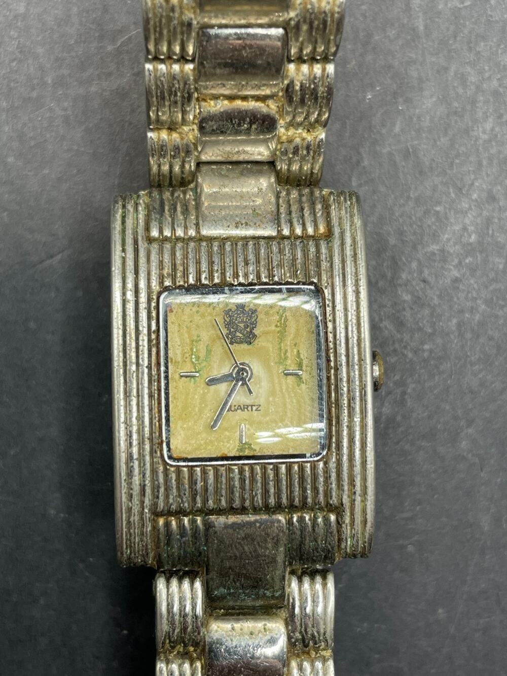 Vintage Rare Paolo Gucci Silver Tone Women's Quartz Watch PG845WS 21mm